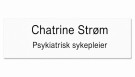 Standard navnskilt for ansatte i helsevesenet. thumbnail