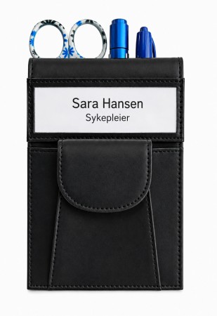 Skiltmappe med navneskilt